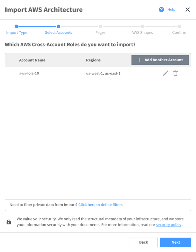AWS Import Slidedown Animation