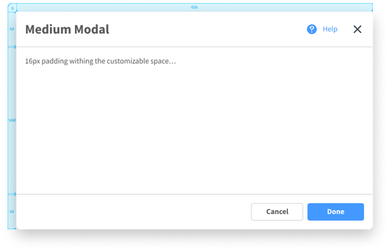 Medium Modal Component
