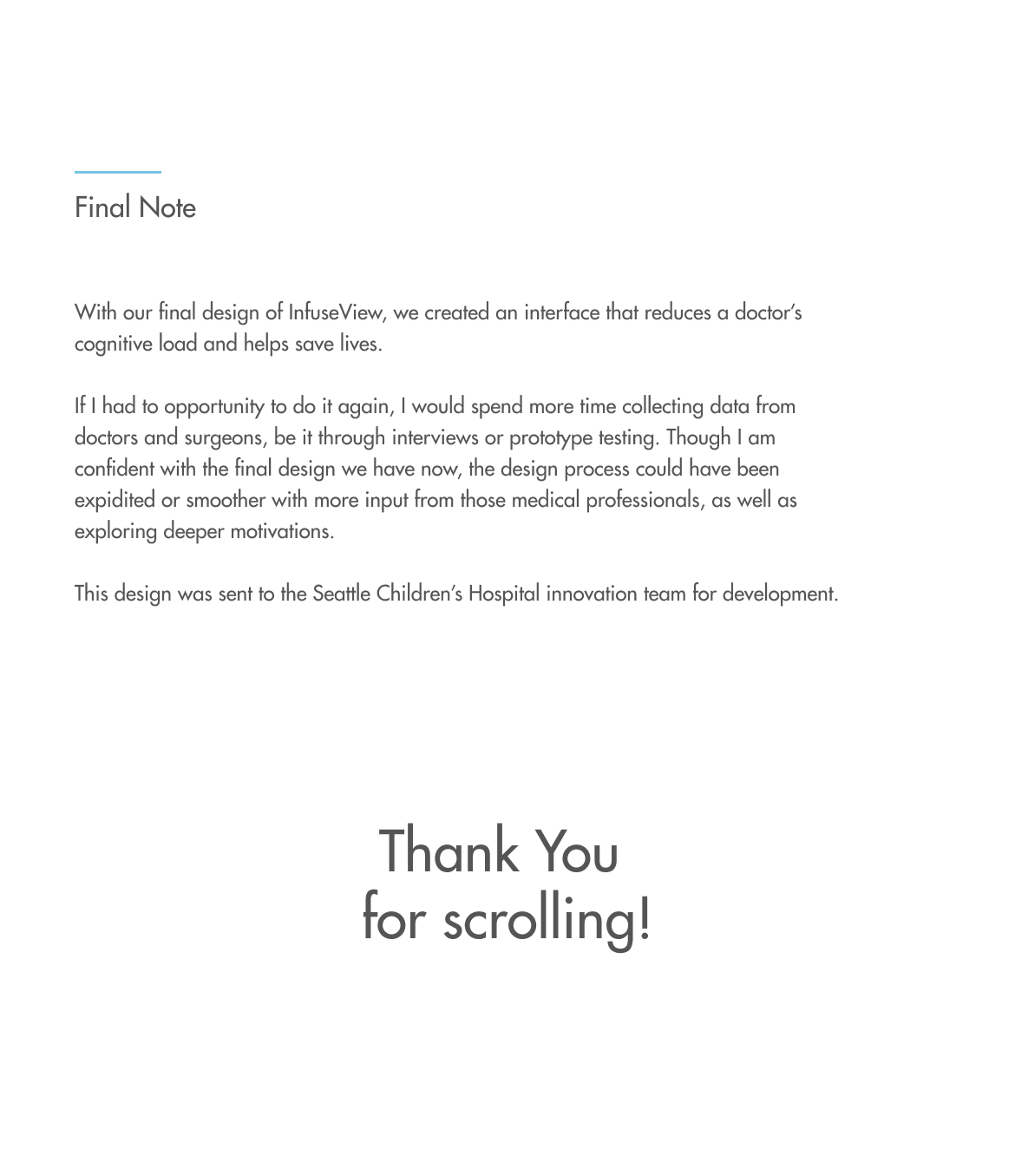 Footer for InfuseView