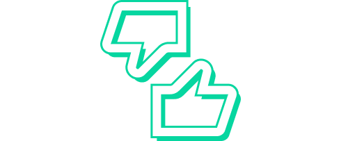 Thumbs up and Thumbs down